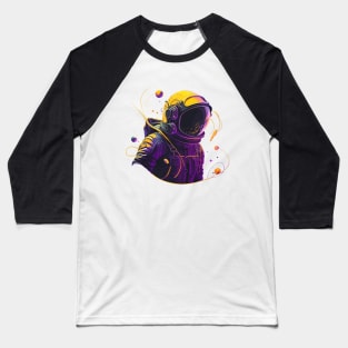 galaxy austronaut, fade cororfull, space, interstellar Baseball T-Shirt